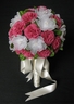 Bouquet de Mariée (Œillet rose et Cosmos blanc) [ref. 201]