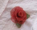 Brooch with red Rose [ref. 56]