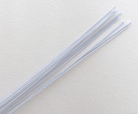 Plain metallic wire #22x24 (long), white