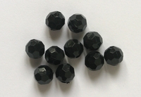 Faceted Bead, Black