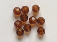 Faceted Bead, Amber